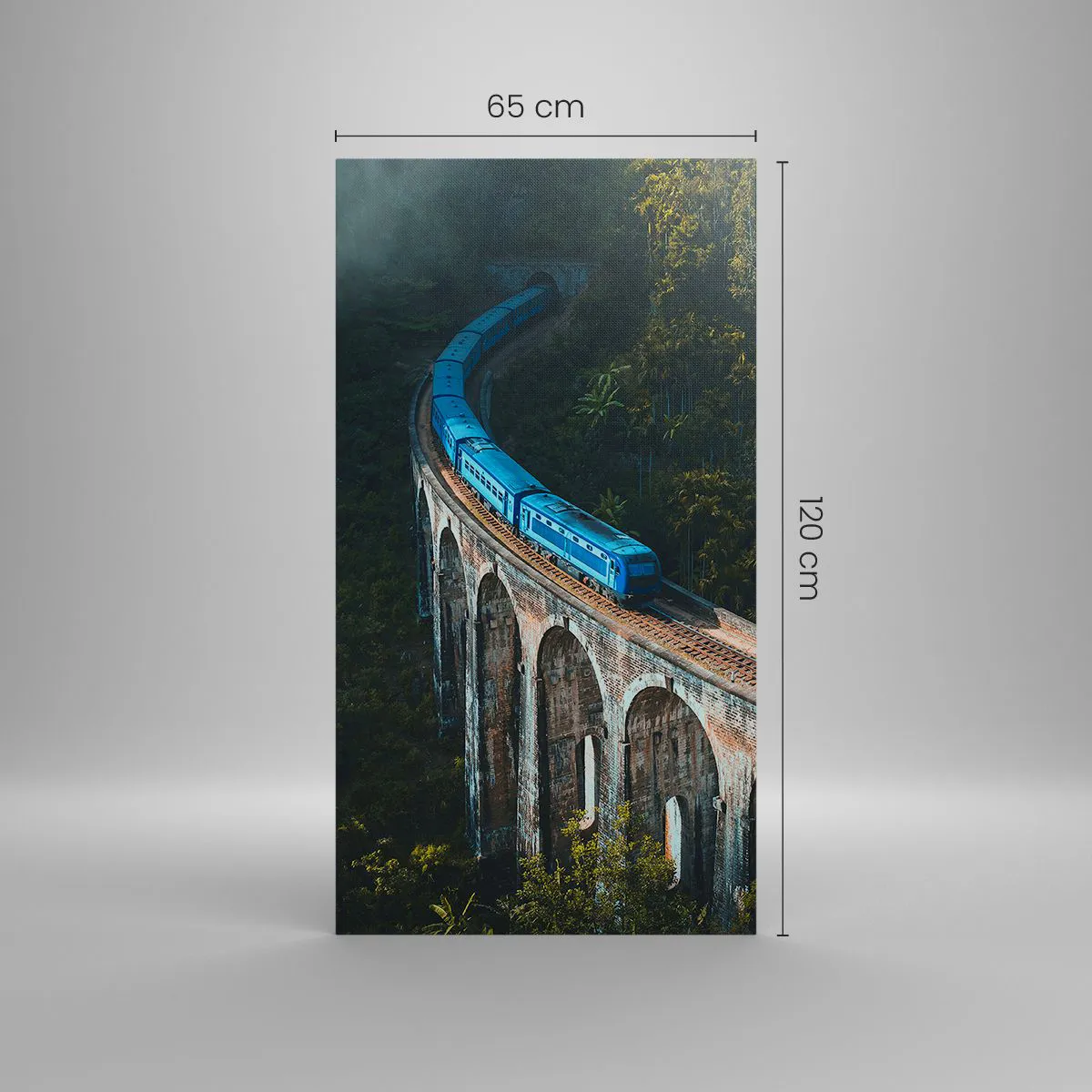 Impression sur toile - Image sur toile - Train nature - 65x120 cm