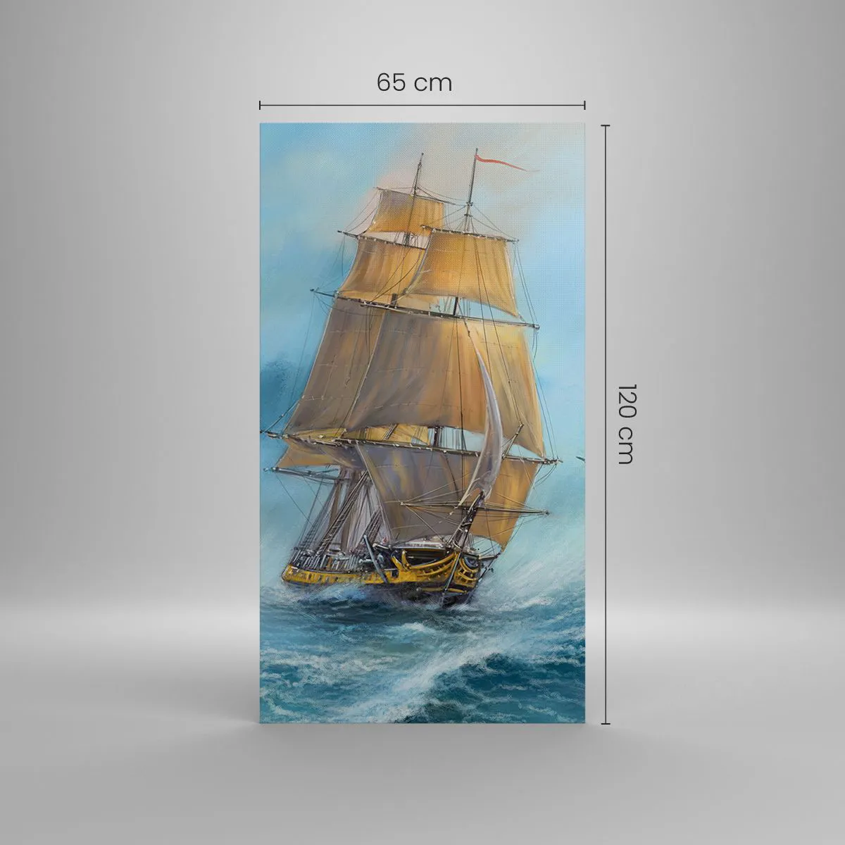 Quadro su tela - Stampe su Tela - Frangendo i flutti - 65x120 cm