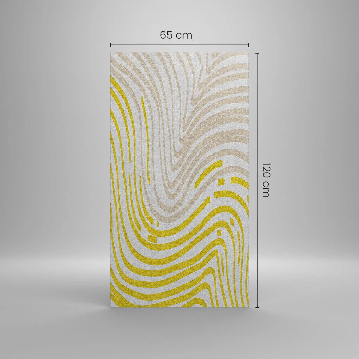 Schilderen op canvas - Een compositie met een zachte buiging - 65x120 cm