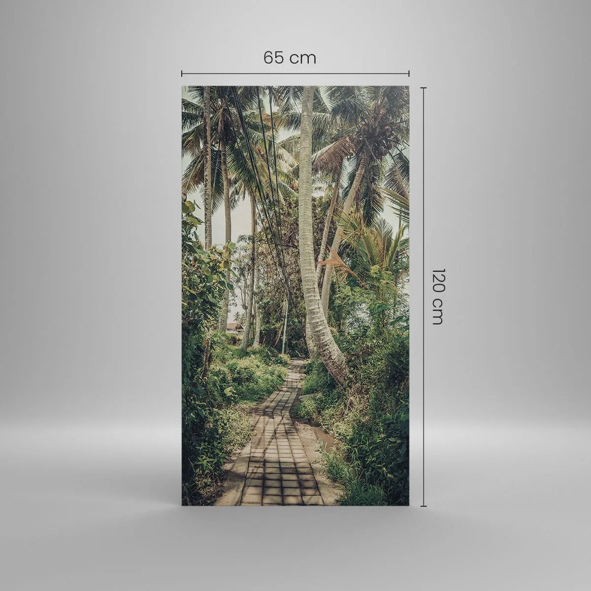 Vászonkép - Pálma sugárút - 65x120 cm