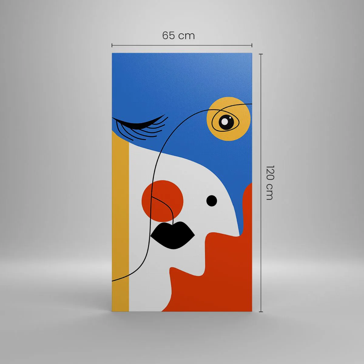 Tablou pe pânză - Portret deconstruit - 65x120 cm