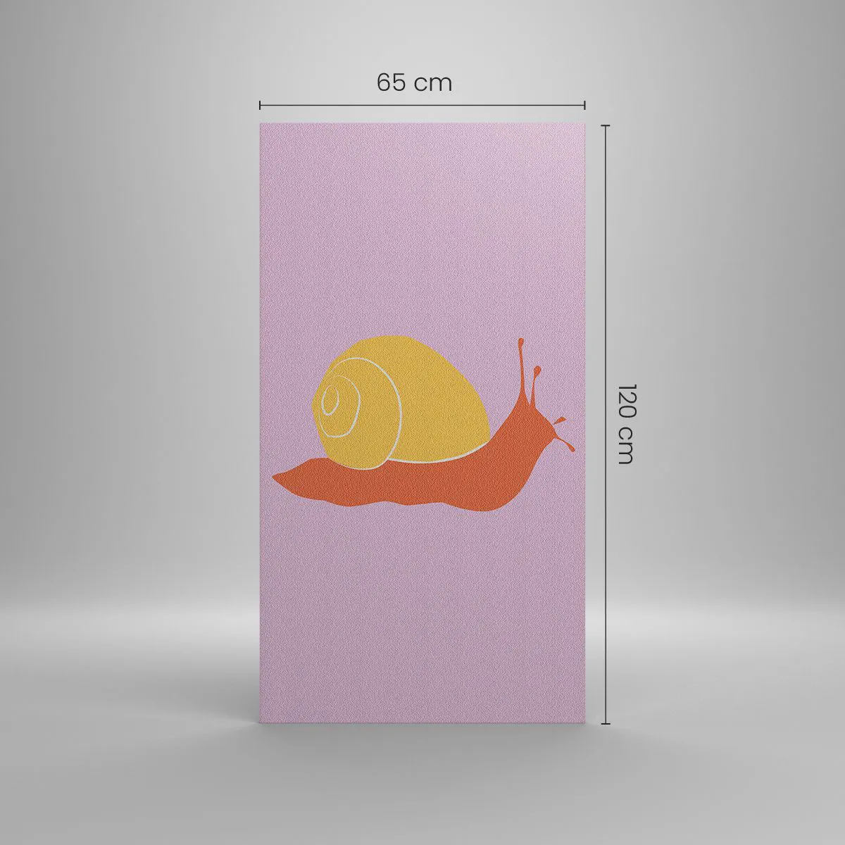 Schilderen op canvas - Er is geen haast - 65x120 cm