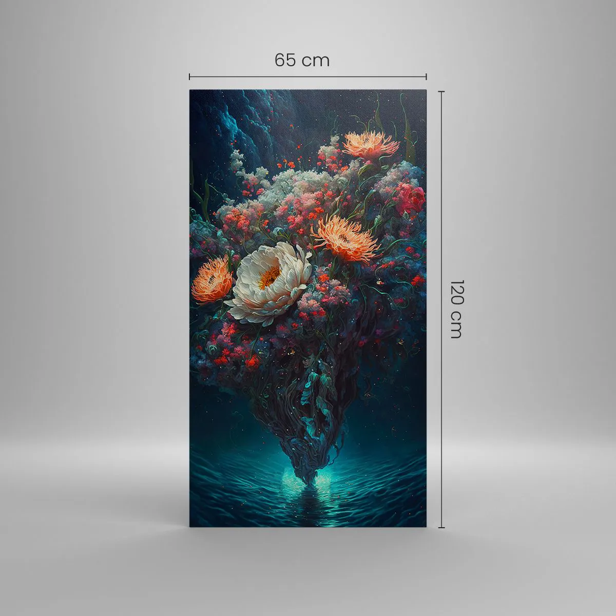 Obraz na plátne - Podivná záhrada - 65x120 cm