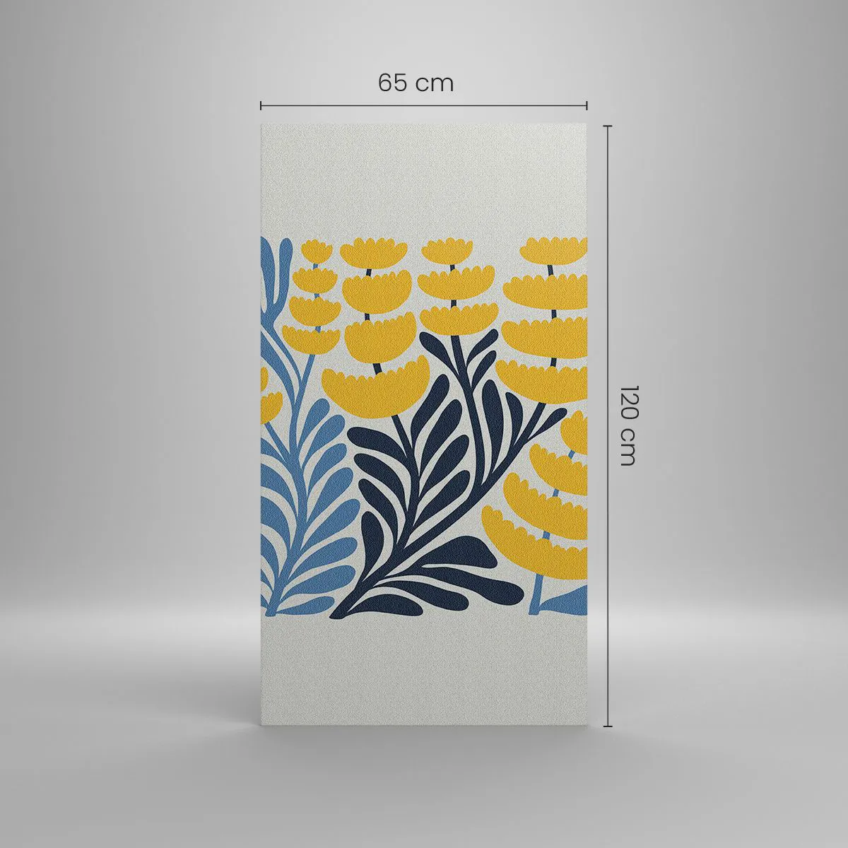 Lærredstryk - Billede på lærred - Solrig seng - 65x120 cm