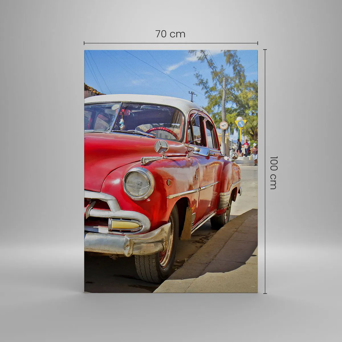 Schilderen op canvas - Alleen in Cuba - 70x100 cm