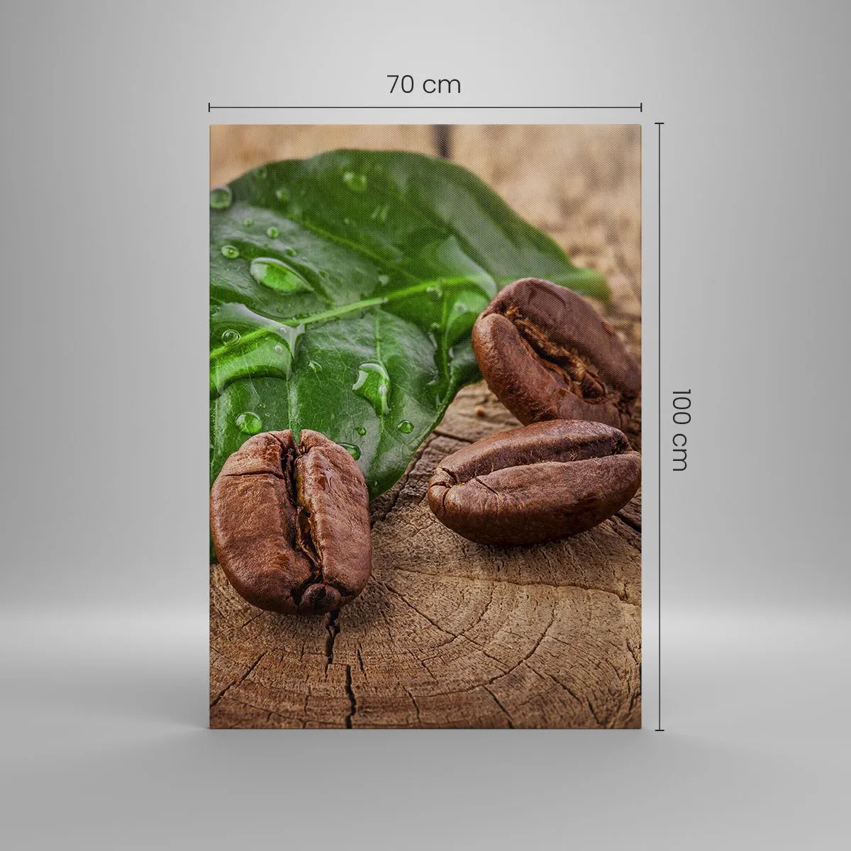 Lærredstryk - Billede på lærred - Den sandeste og sorteste - 70x100 cm