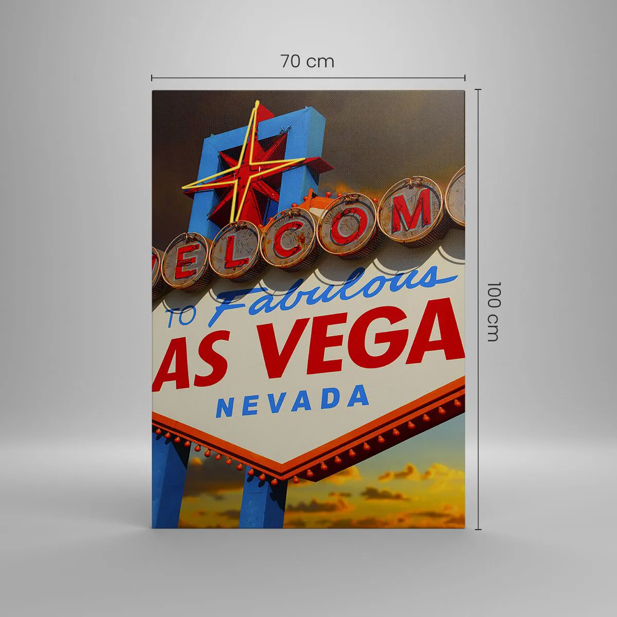 Lærredstryk - Billede på lærred - For et smil fra skæbnen - 70x100 cm