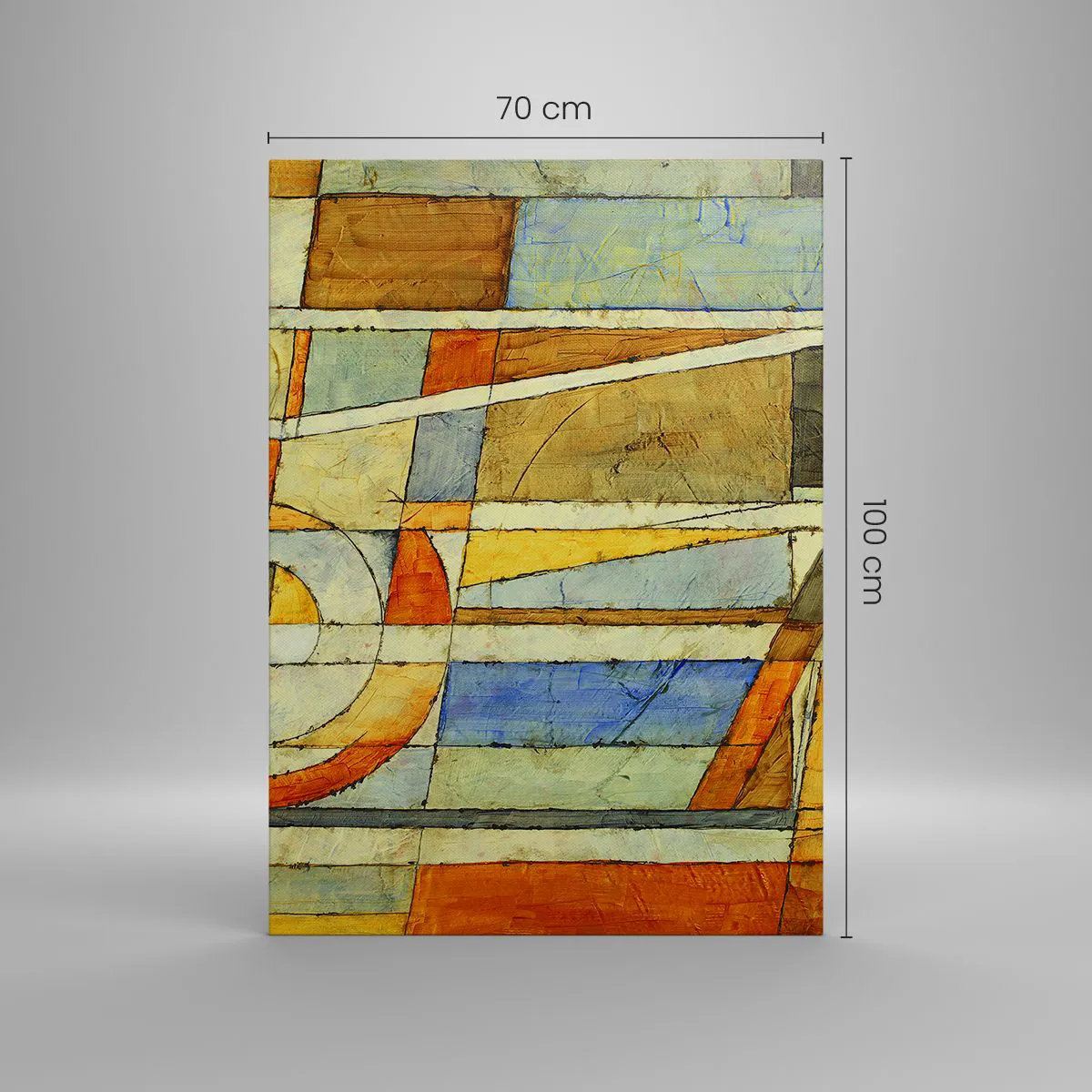 Tablou pe pânză - Cubismul în construcție - 70x100 cm