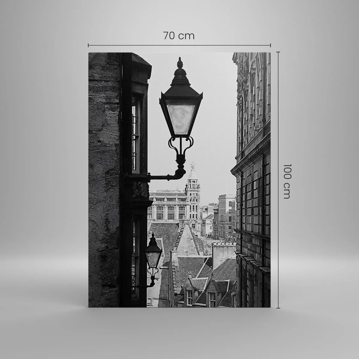 Lærredstryk - Billede på lærred - Historien om Edinburgh - 70x100 cm