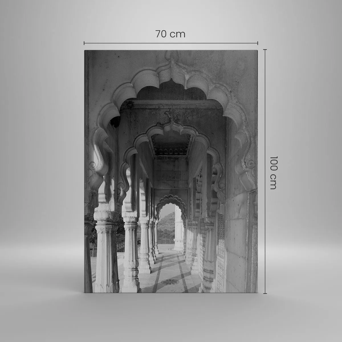 Canvastavla - Bild på duk - Det är här berättelserna från öst utspelar sig - 70x100 cm