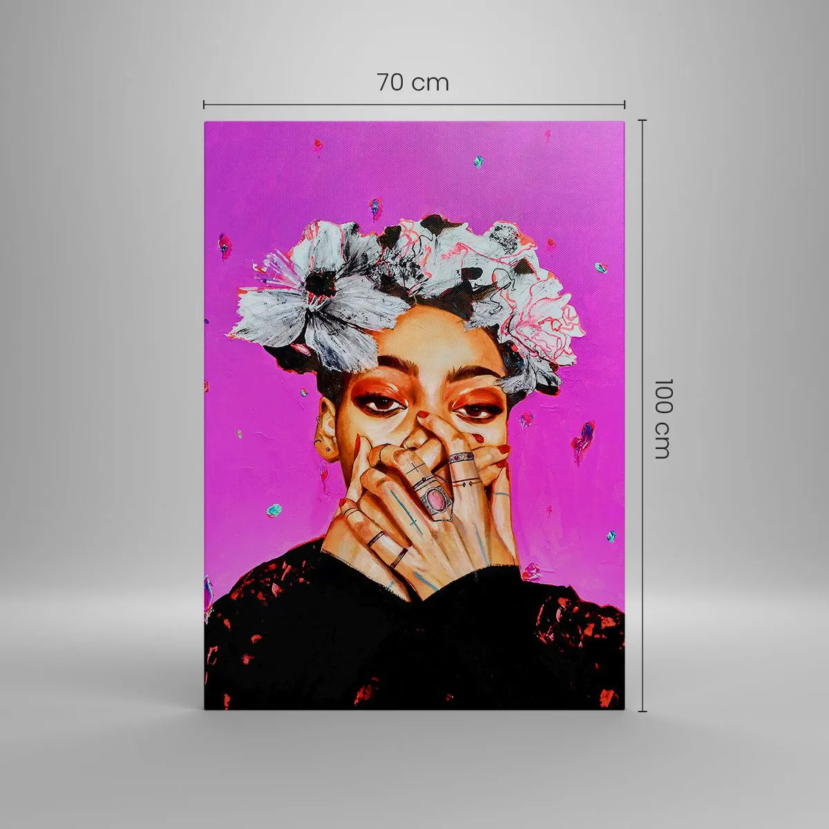 Impression sur toile - Image sur toile - Un peu fou - 70x100 cm