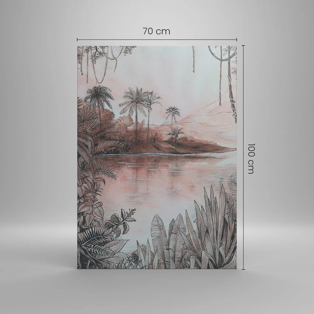 Impression sur toile - Image sur toile - Journal d'un explorateur du XIXe siècle - 70x100 cm