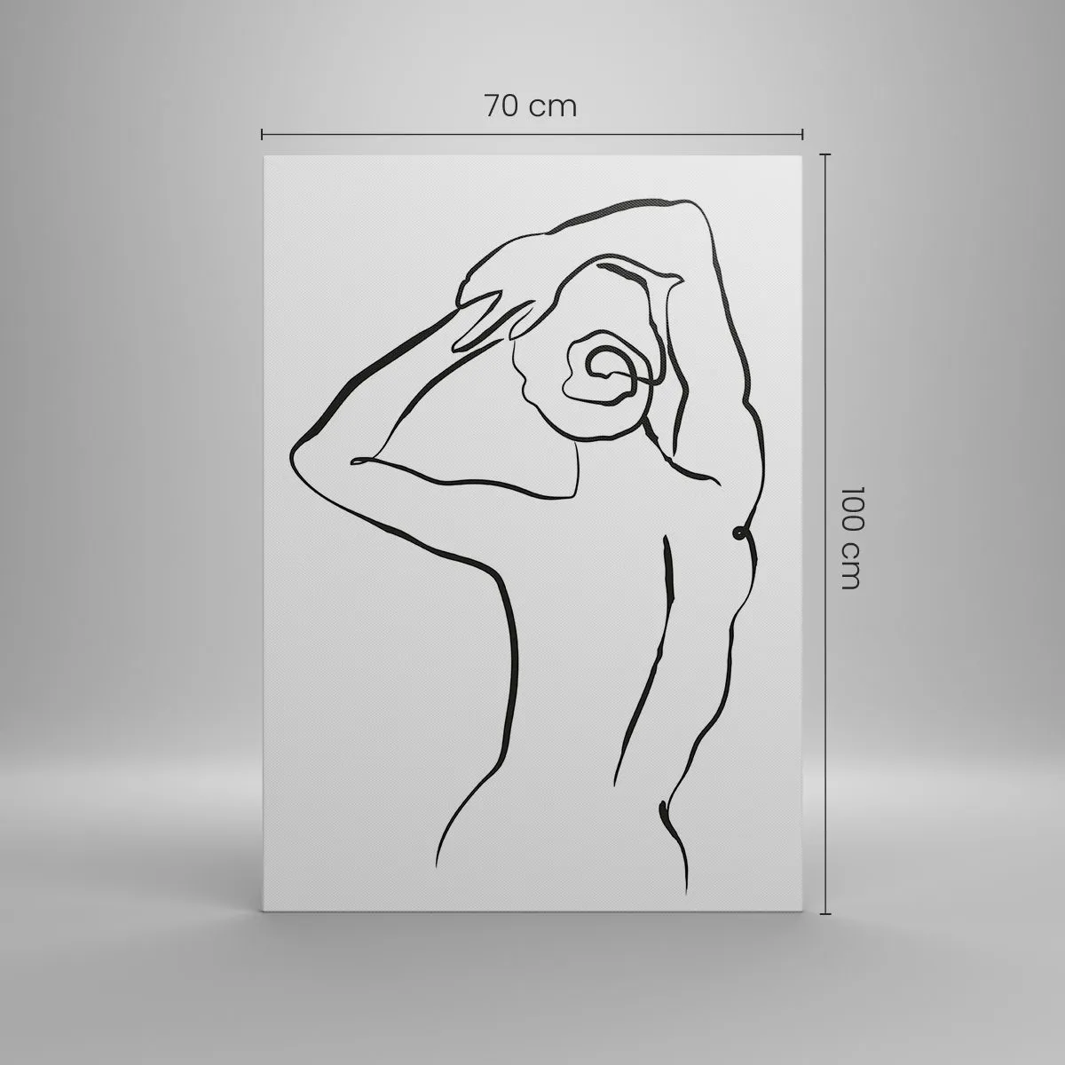 Lærredstryk - Billede på lærred - Handling om morgenen - 70x100 cm