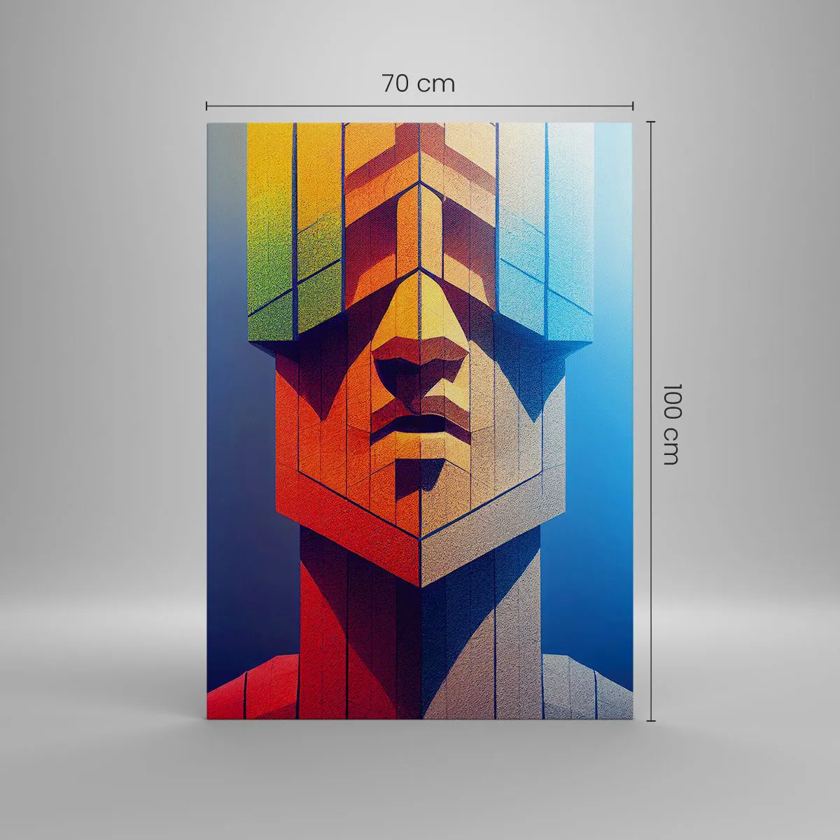 Lærredstryk - Billede på lærred - En mand med principper - 70x100 cm