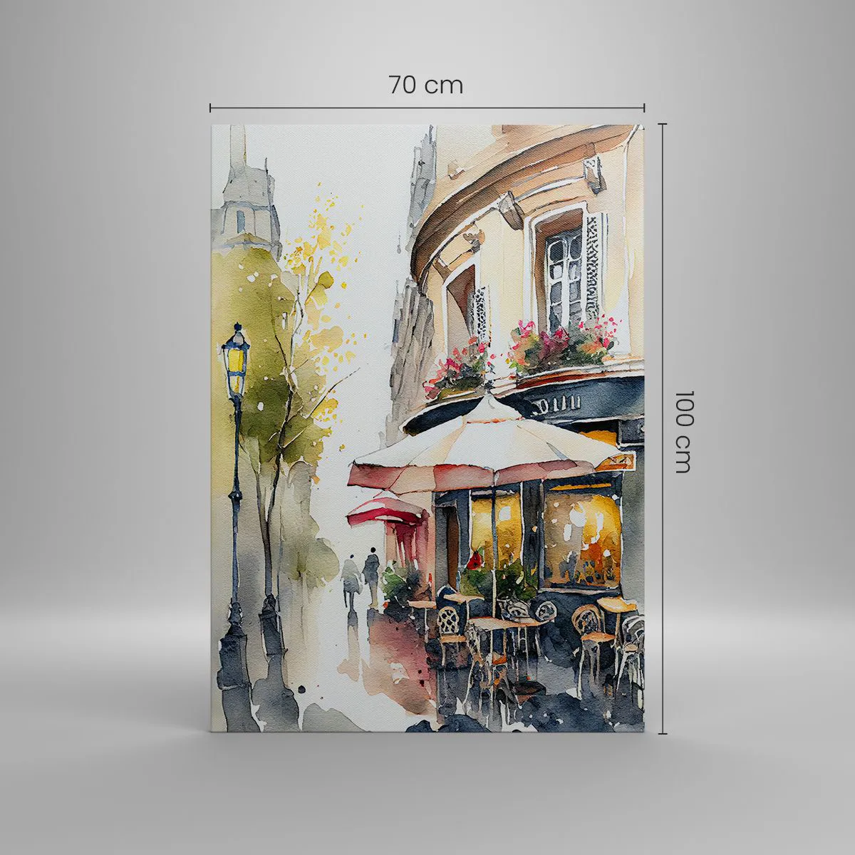 Schilderen op canvas - Parijse ochtend - 70x100 cm