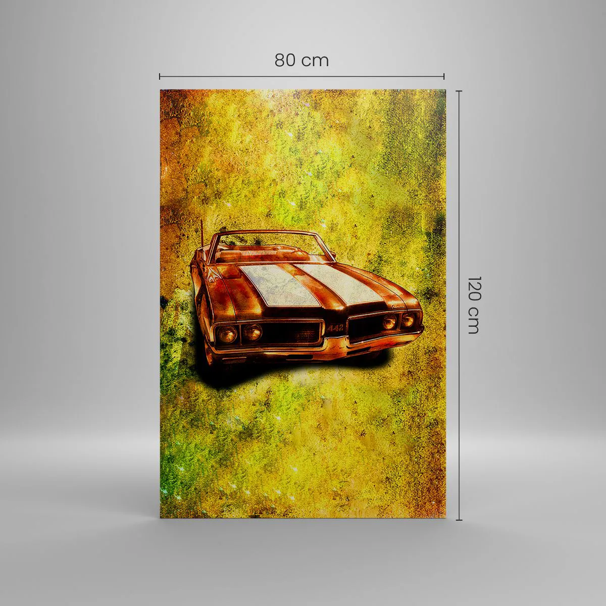 Quadro em tela - O poder encantado em formas - 80x120 cm