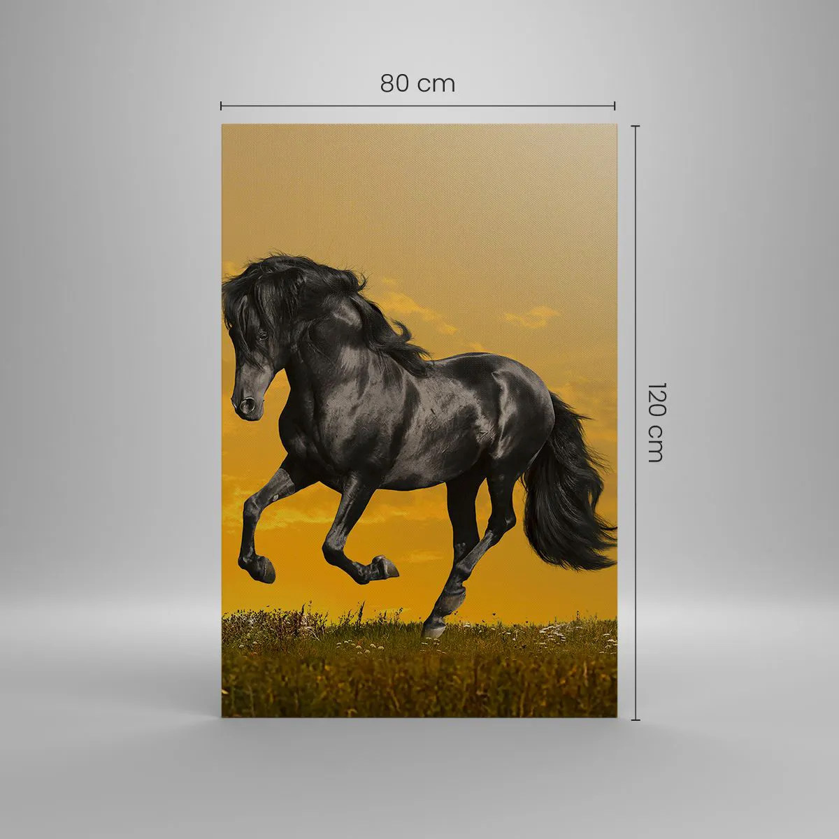 Lærredstryk - Billede på lærred - Smuk, fri og vild - 80x120 cm