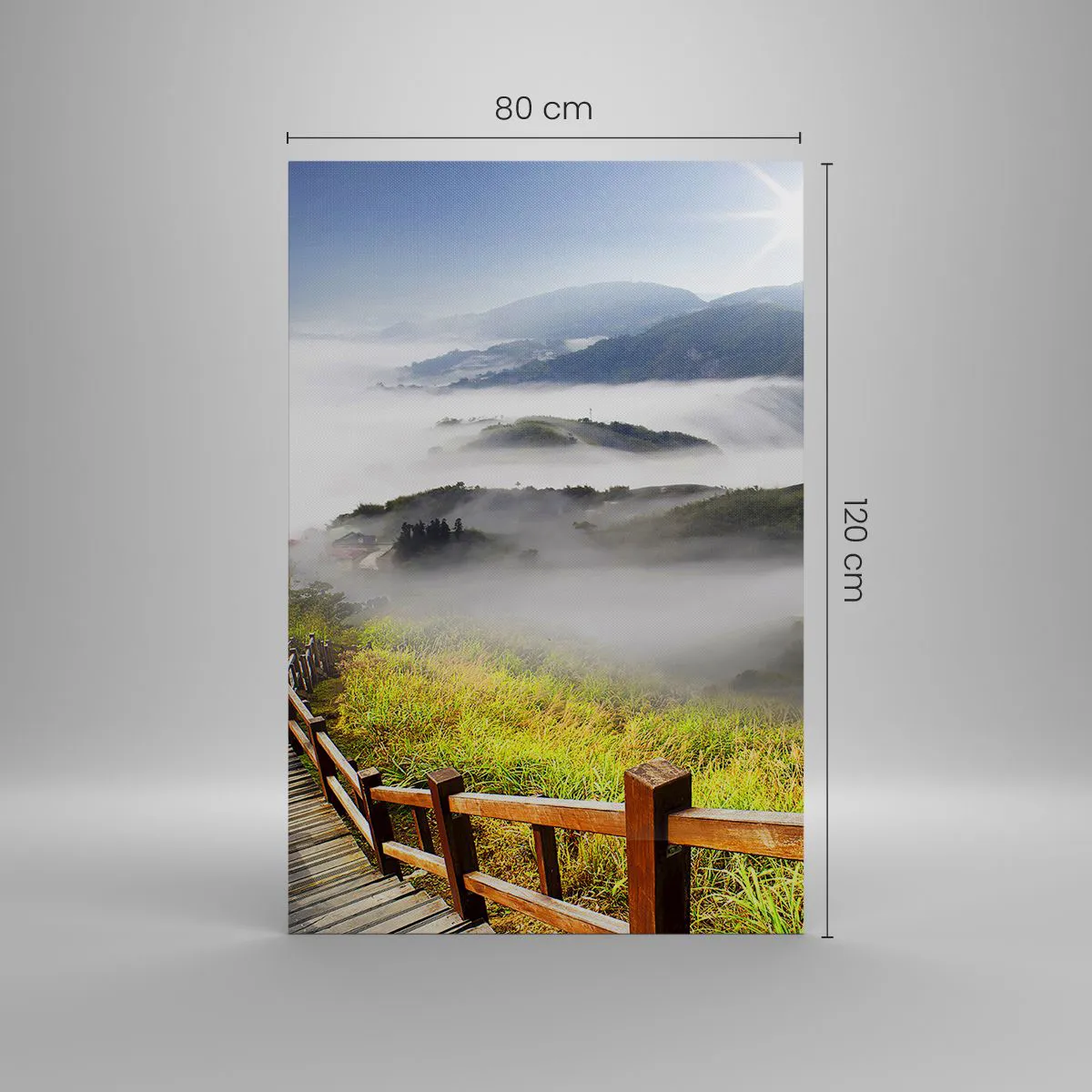 Lærredstryk - Billede på lærred - Vævet mod blænding og tåge - 80x120 cm