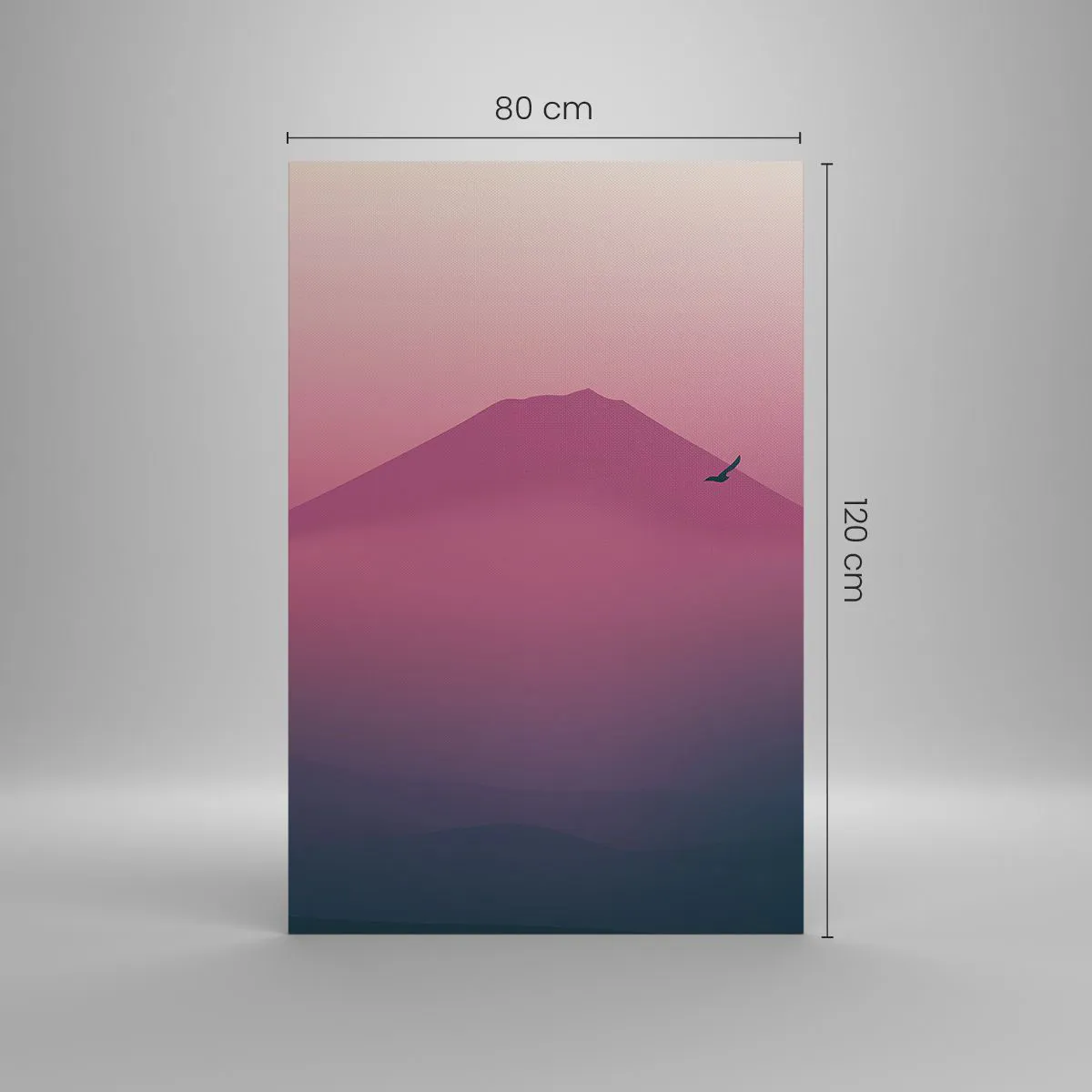 Quadro em tela - Andarilhos sob as nuvens - 80x120 cm