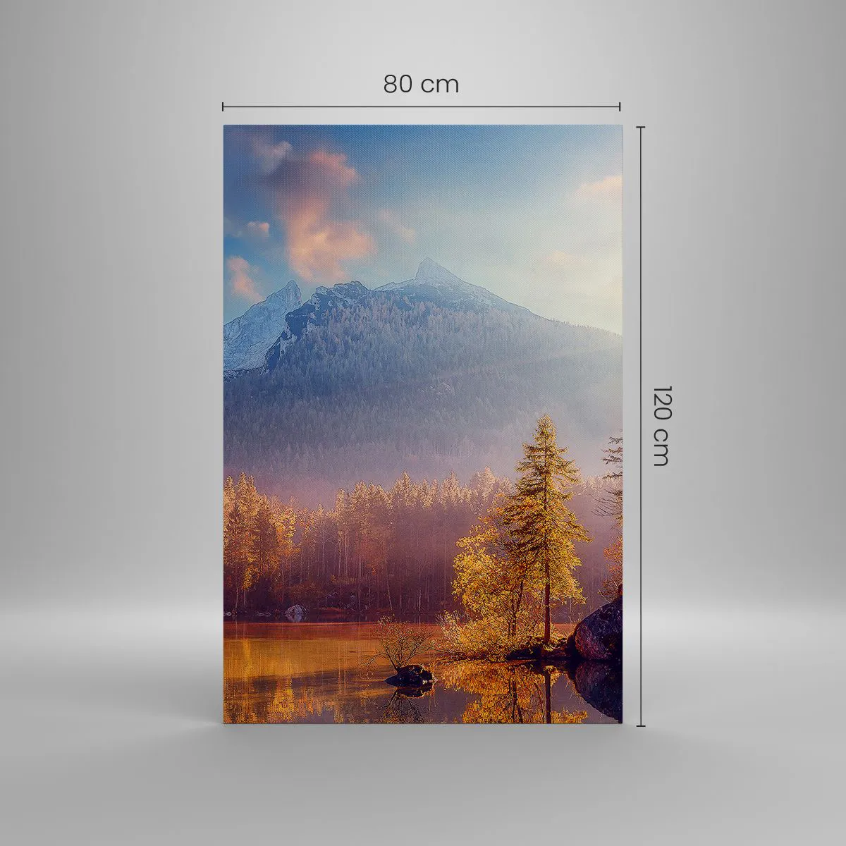 Canvas picture - In the Mountains and Valleys - 80x120 cm