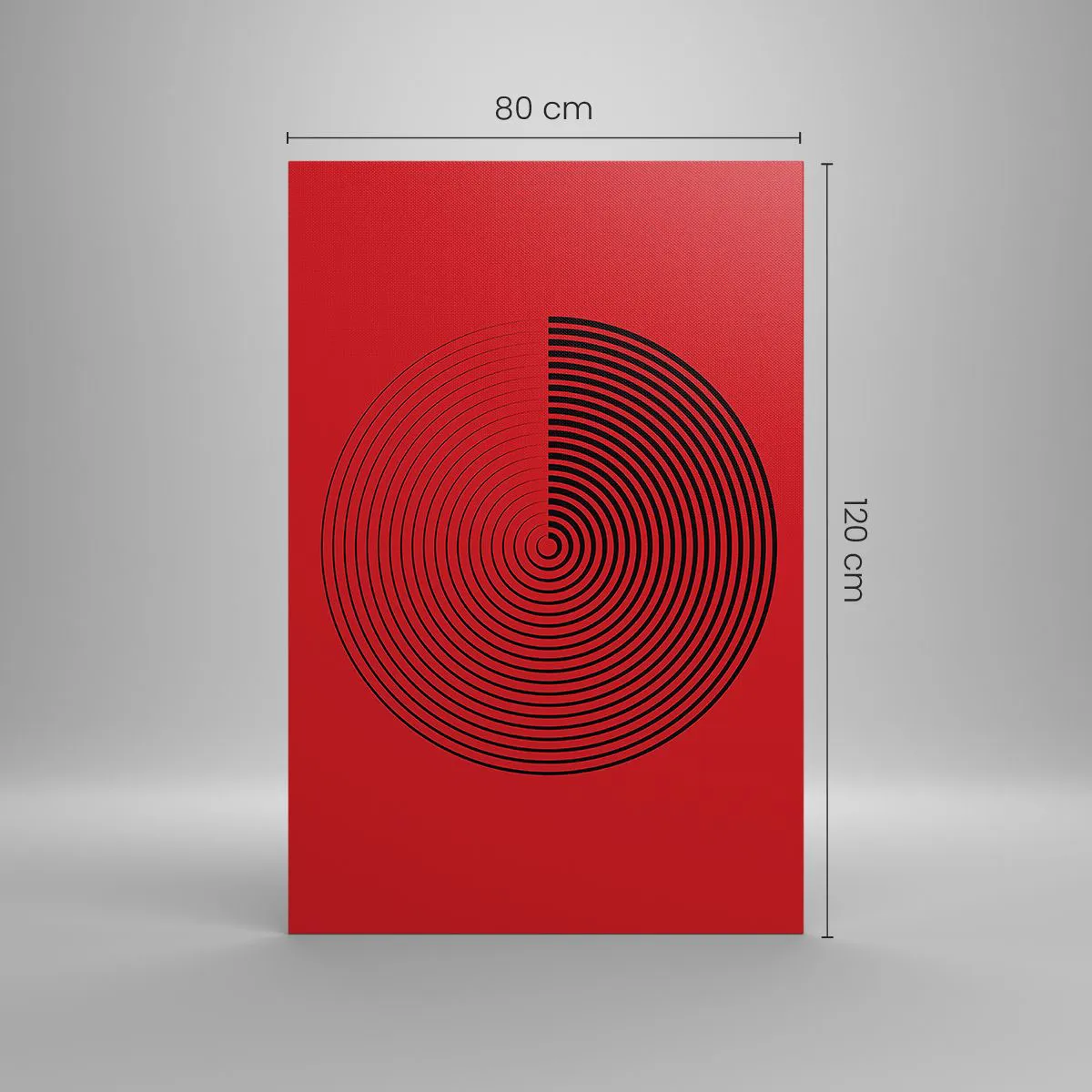 Lærredstryk - Billede på lærred - Cirkulær bevægelse - 80x120 cm