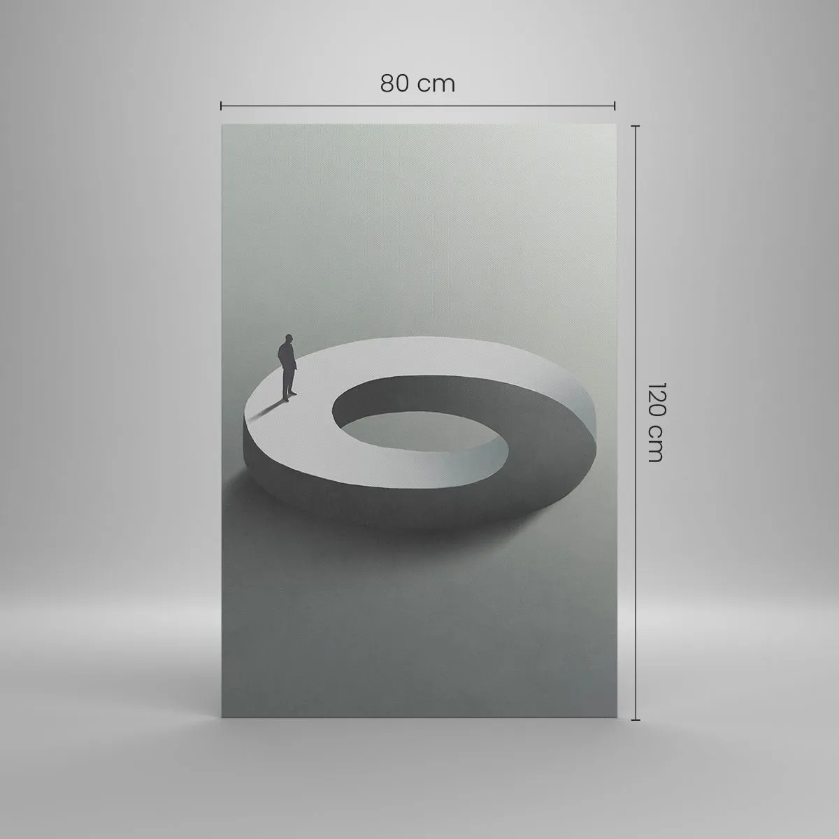 Lærredstryk - Billede på lærred - Og vær klog - 80x120 cm