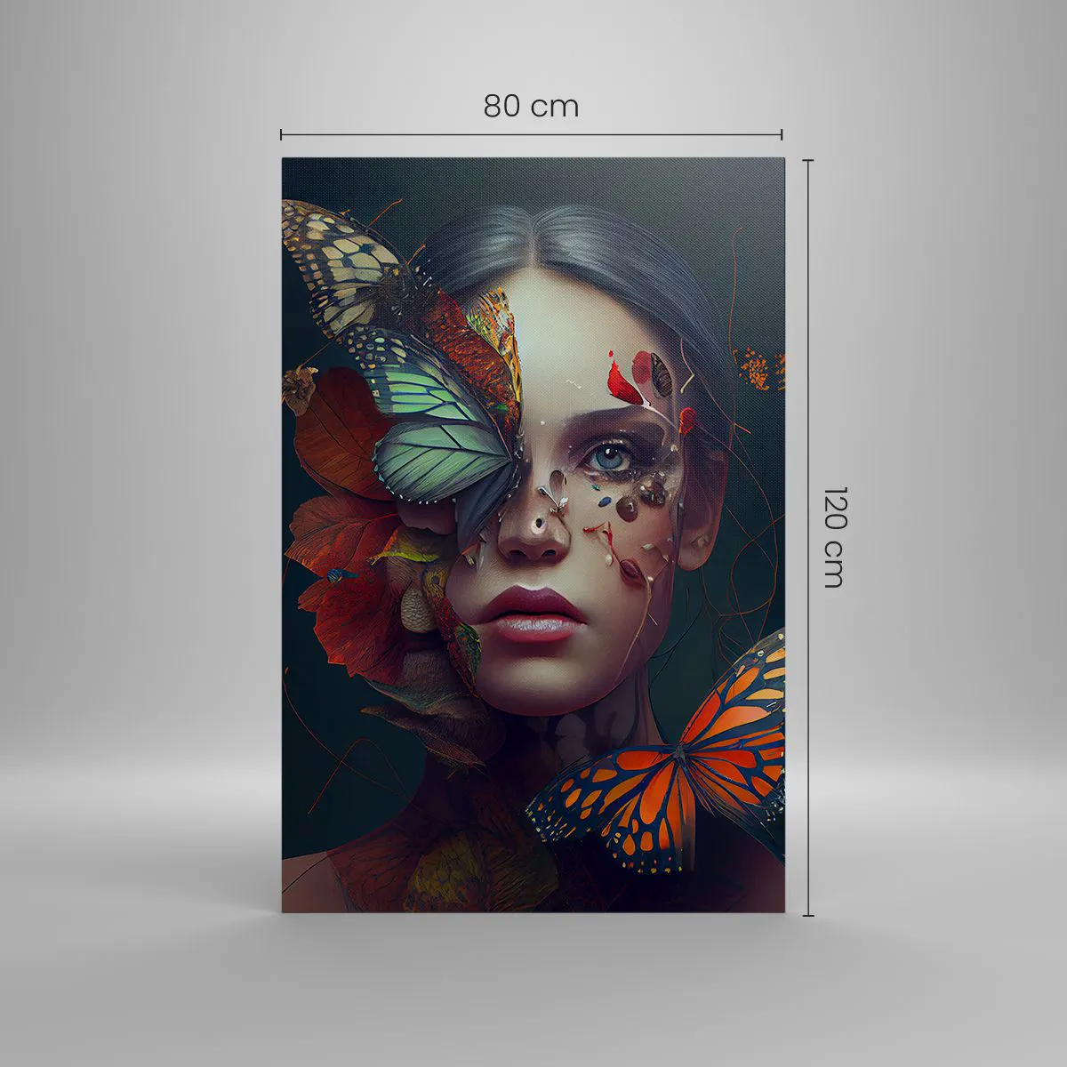 Schilderen op canvas - Een prachtige metamorfose - 80x120 cm