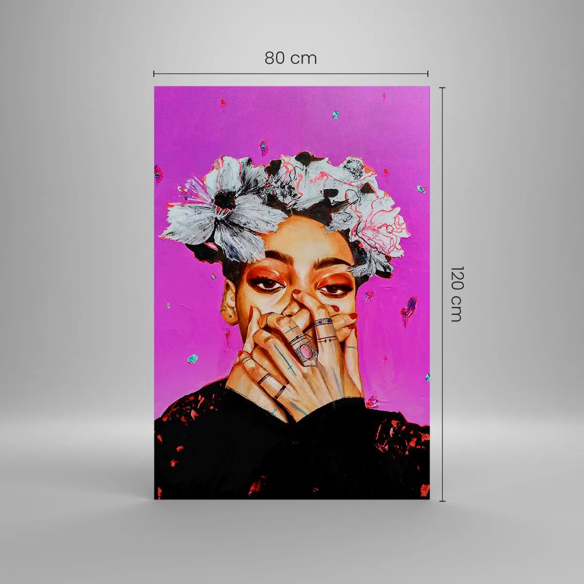 Impression sur toile - Image sur toile - Un peu fou - 80x120 cm