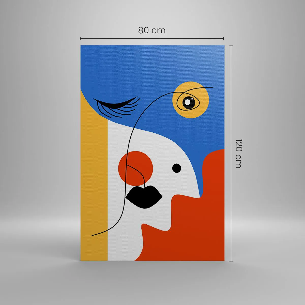 Tablou pe pânză - Portret deconstruit - 80x120 cm