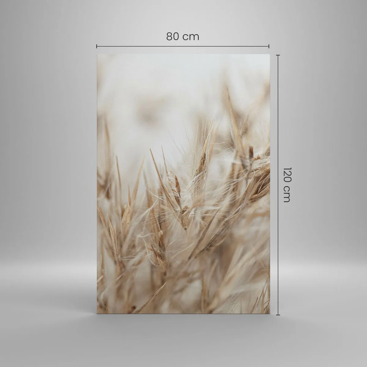 Schilderen op canvas - Weide en wind - 80x120 cm