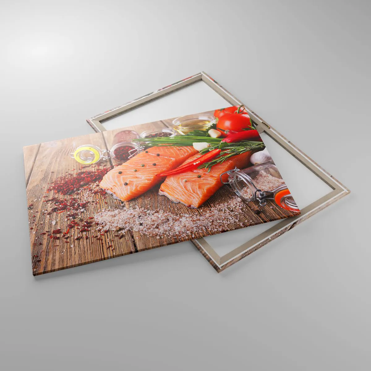 Schilderen op canvas - Noors avontuur in de keuken - 100x70 cm