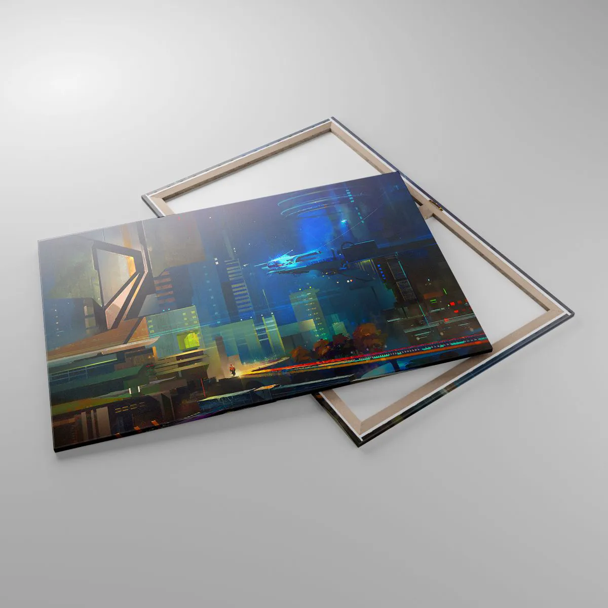 Lærredstryk - Billede på lærred - I den nærmeste fremtid - 100x70 cm