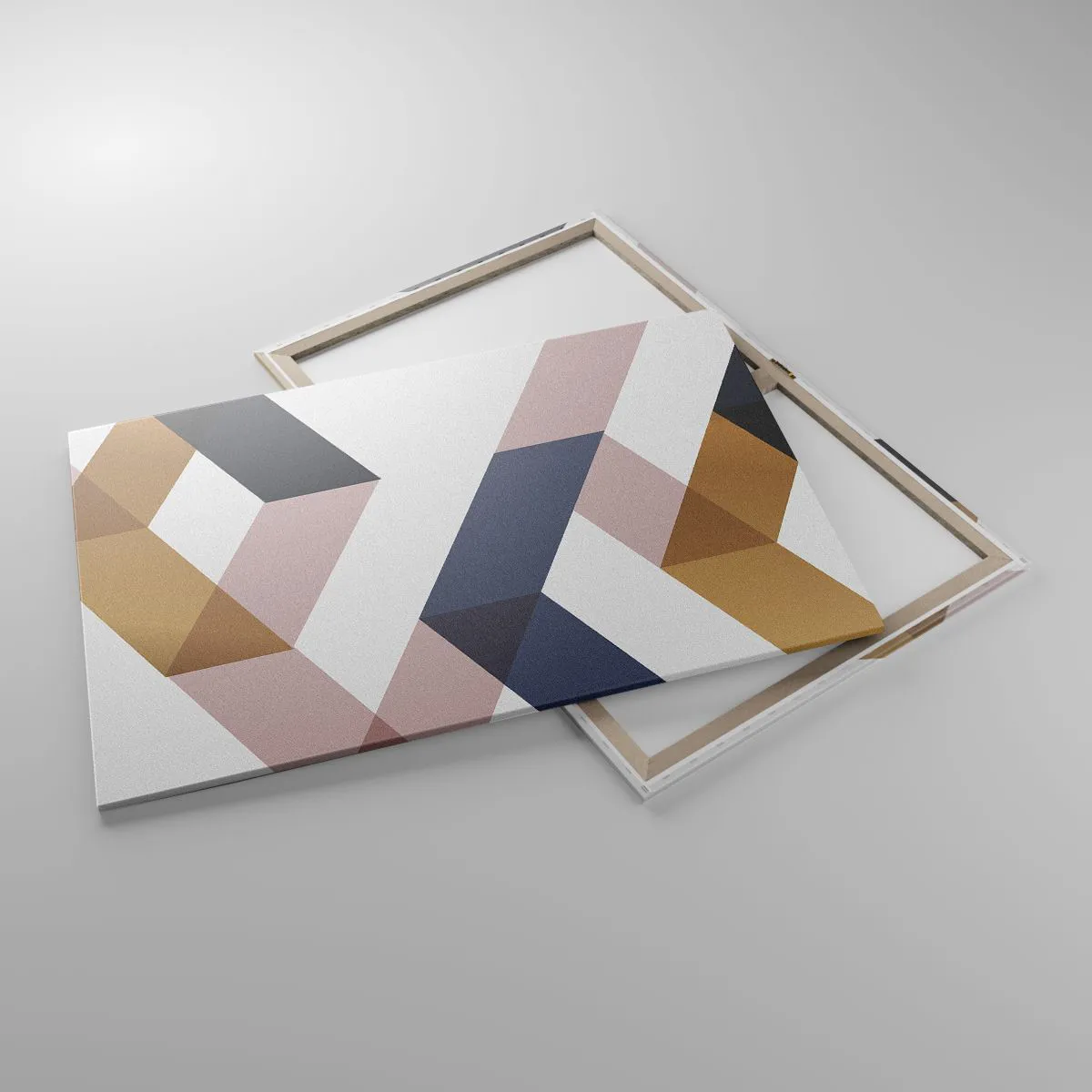 Lærredstryk - Billede på lærred - Planer og vinkler - 100x70 cm