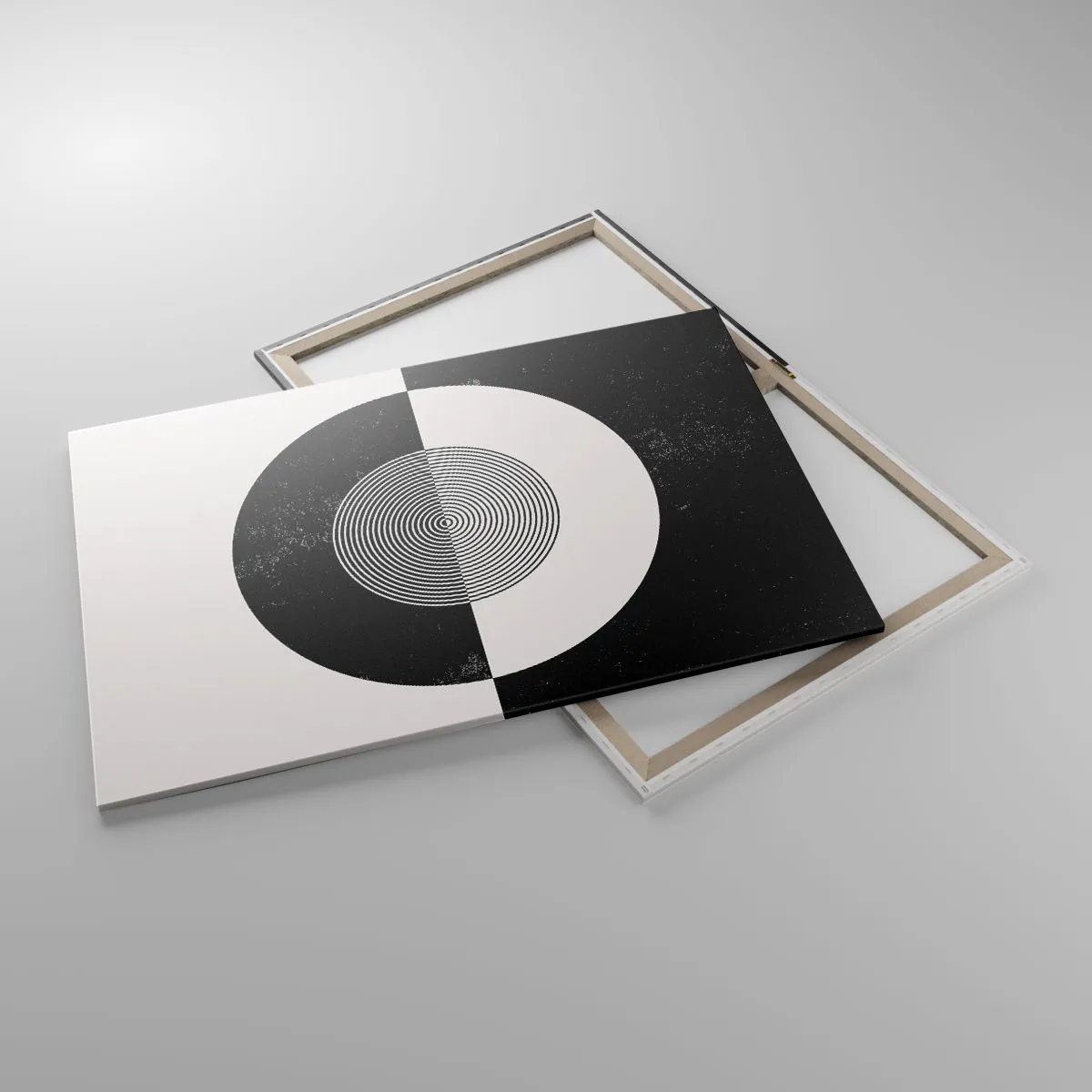 Schilderen op canvas - Harmonie in zwart-wit - 100x70 cm