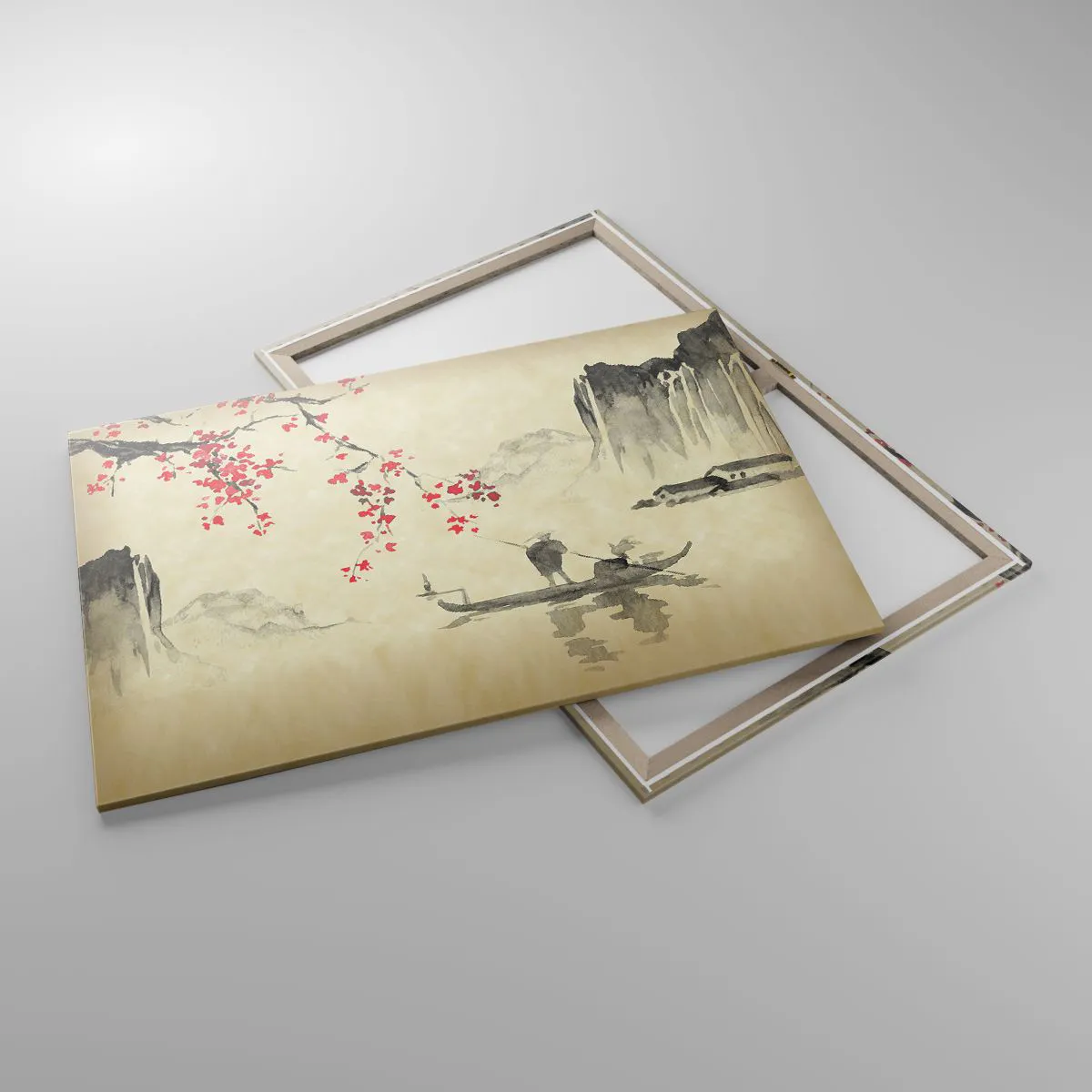 Vászonkép - A virágzó meggyfák országában - 100x70 cm