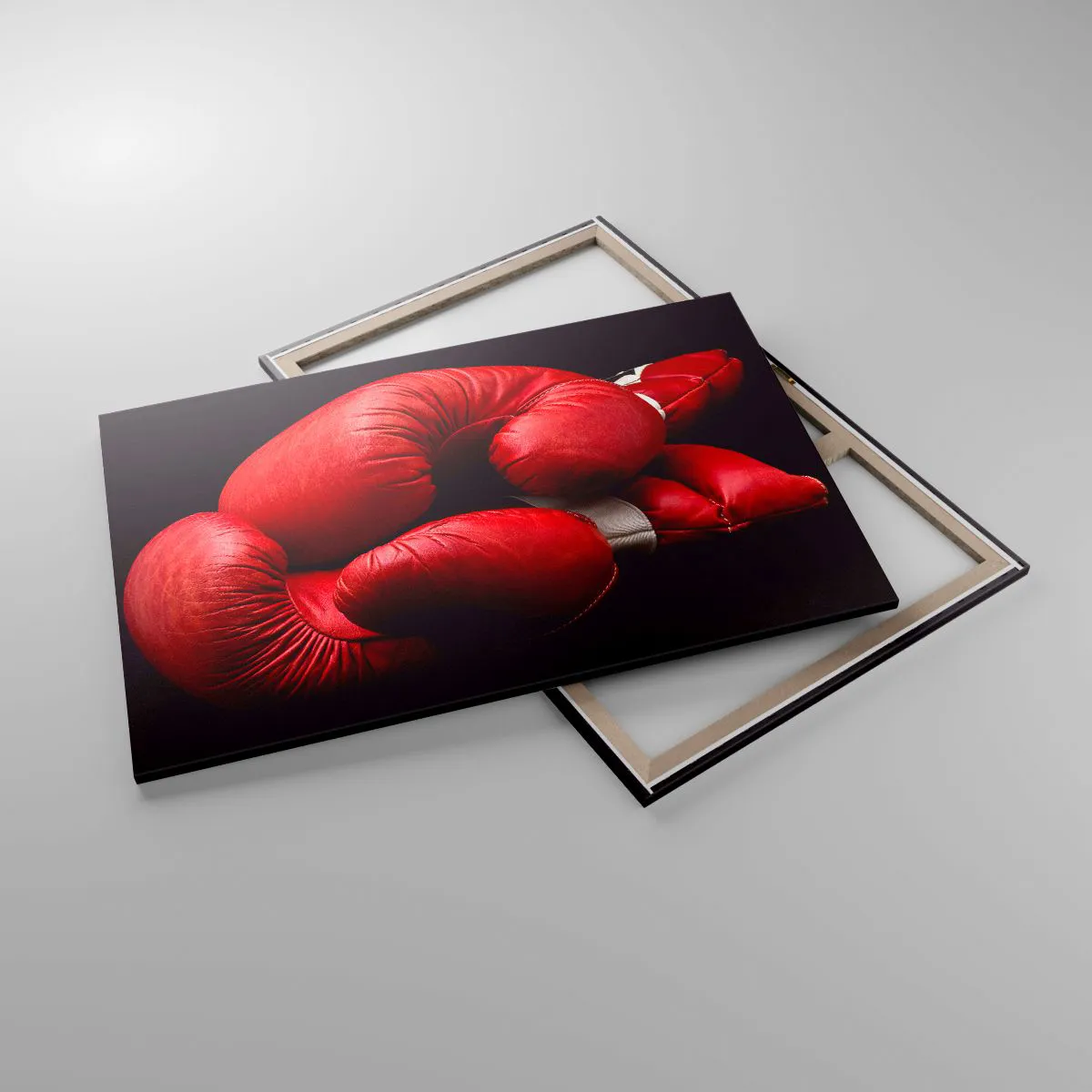 Lærredstryk - Billede på lærred - Kampens spænding bag os - 120x80 cm