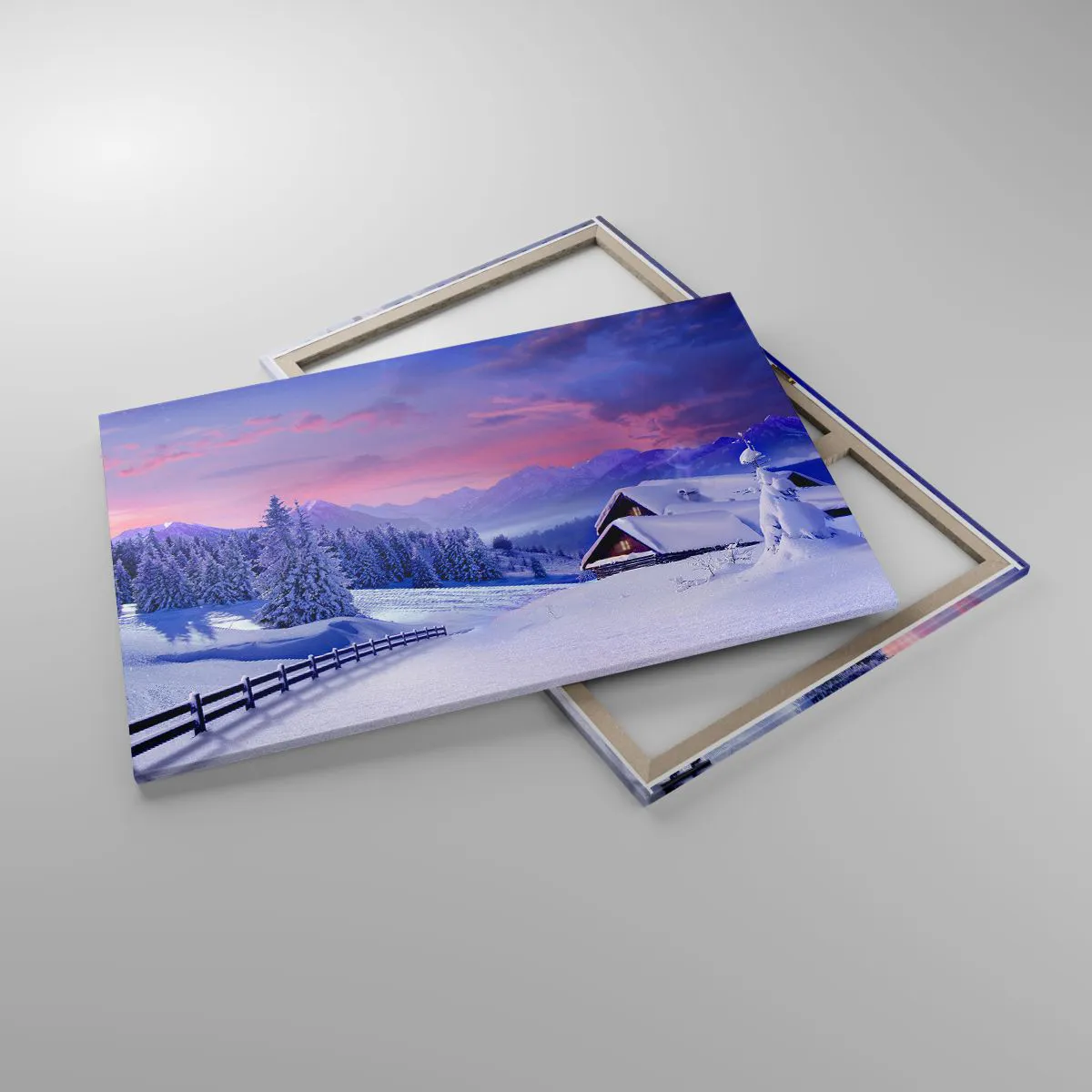 Canvastavla - Bild på duk - Silla natt - 120x80 cm