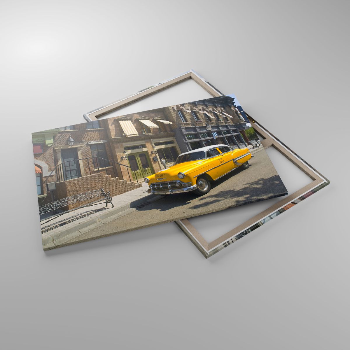 Leinwandbild Stadt, Leinwandbild Taxi, Leinwandbild New York, Leinwandbild Oldtimer, Leinwandbild Die Architektur