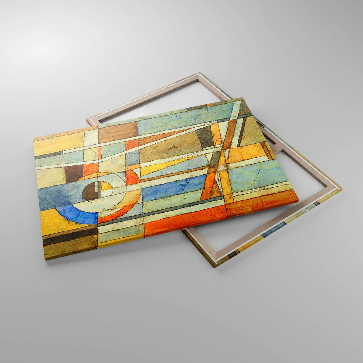 Tablou pe pânză - Cubismul în construcție - 120x80 cm