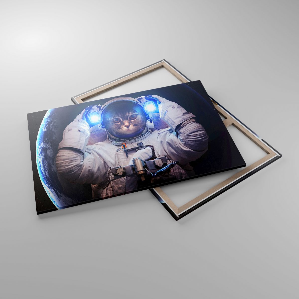 Leinwandbild Abstraktion, Leinwandbild Astronaut, Leinwandbild Kosmos, Leinwandbild Kunst, Leinwandbild Katze