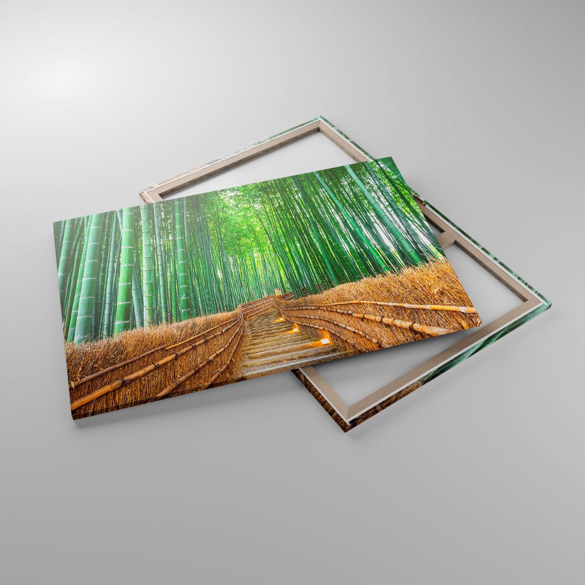 Quadro Canvas Foresta Natura Verde Paesaggi - 120x80 Cm Monpronto Per  Appenderetaggio - Soggiorno Camera Da Letto Quadri Moderno Stampa Su Tela