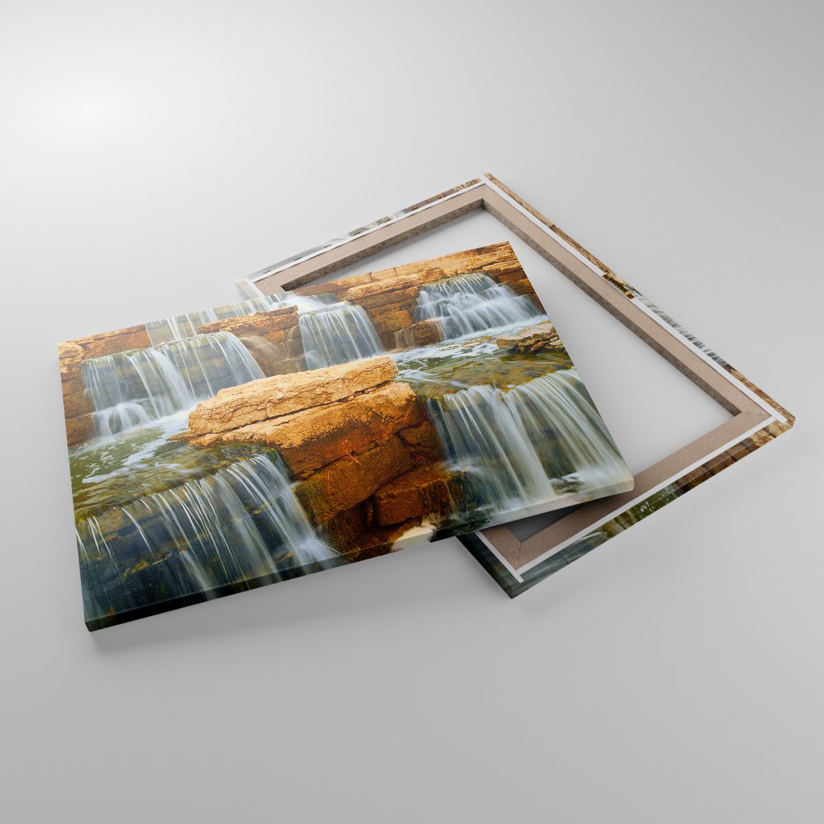 Leinwandbild Wasserfall, Leinwandbild Natur, Leinwandbild Landschaft, Leinwandbild Wasser, Leinwandbild Strom