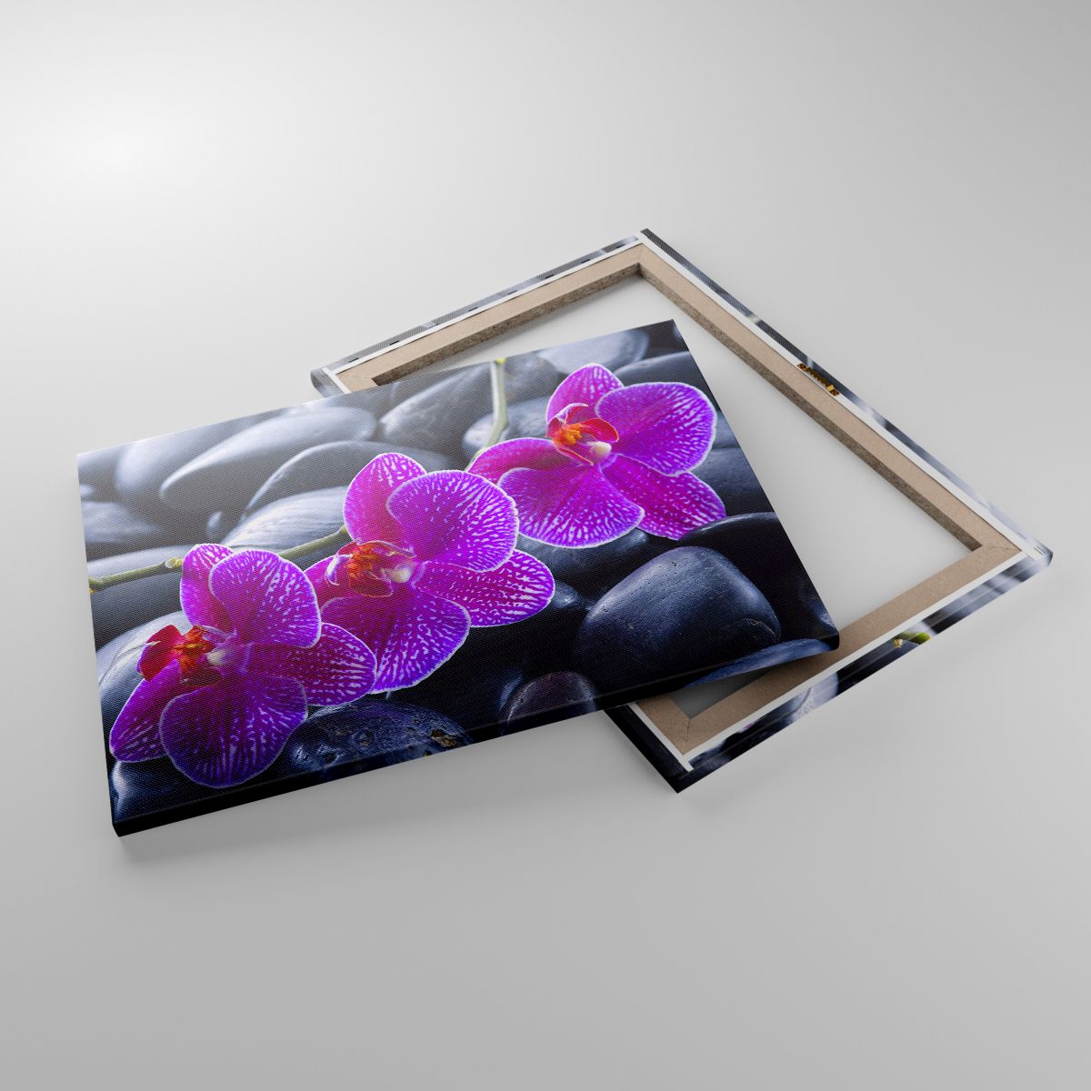 Leinwandbild Blumen, Leinwandbild Steine, Leinwandbild Orchidee, Leinwandbild Orchidee, Leinwandbild Spa