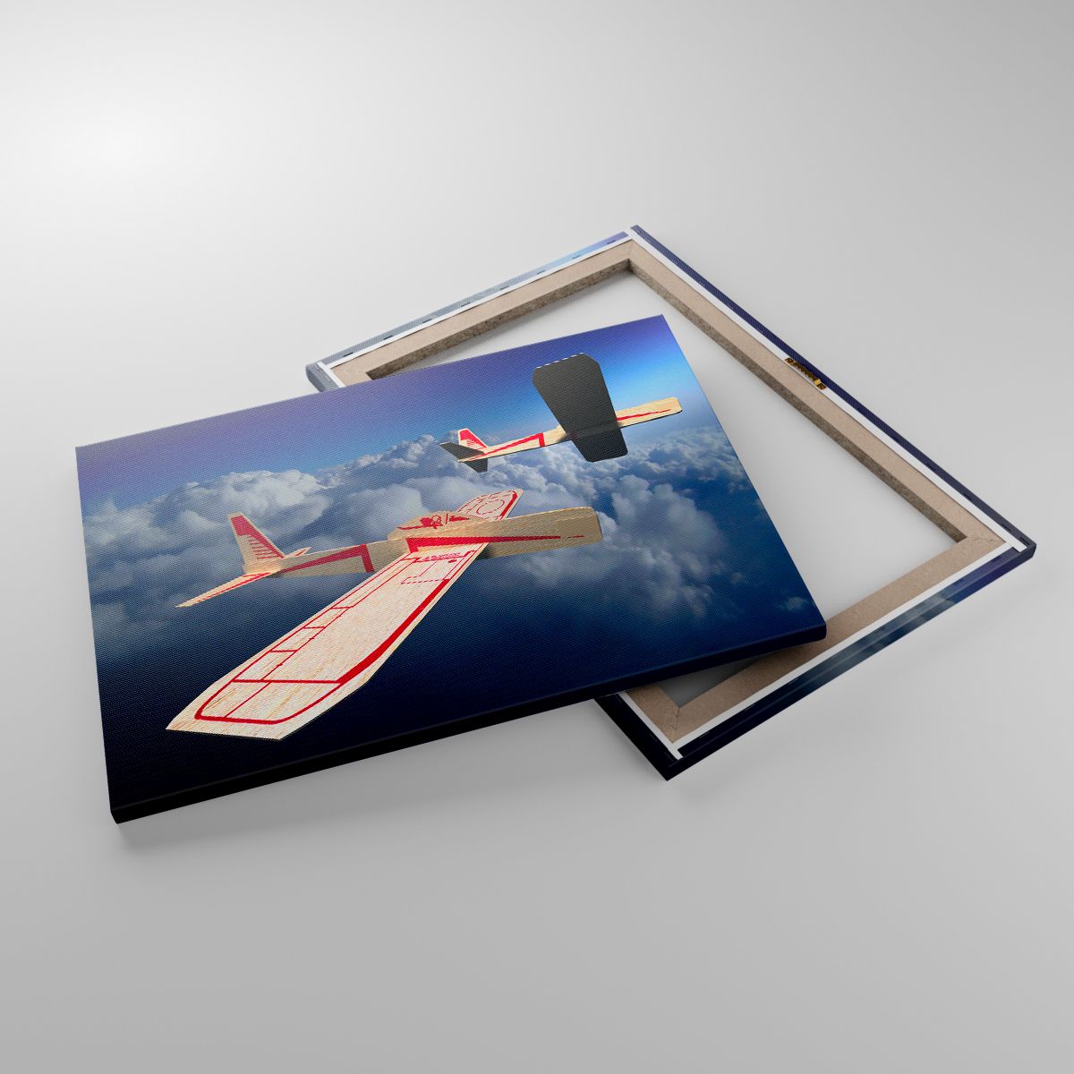 Leinwandbild Ebene, Leinwandbild Segelflugzeug, Leinwandbild Wolken, Leinwandbild Flugzeug, Leinwandbild Abstraktion