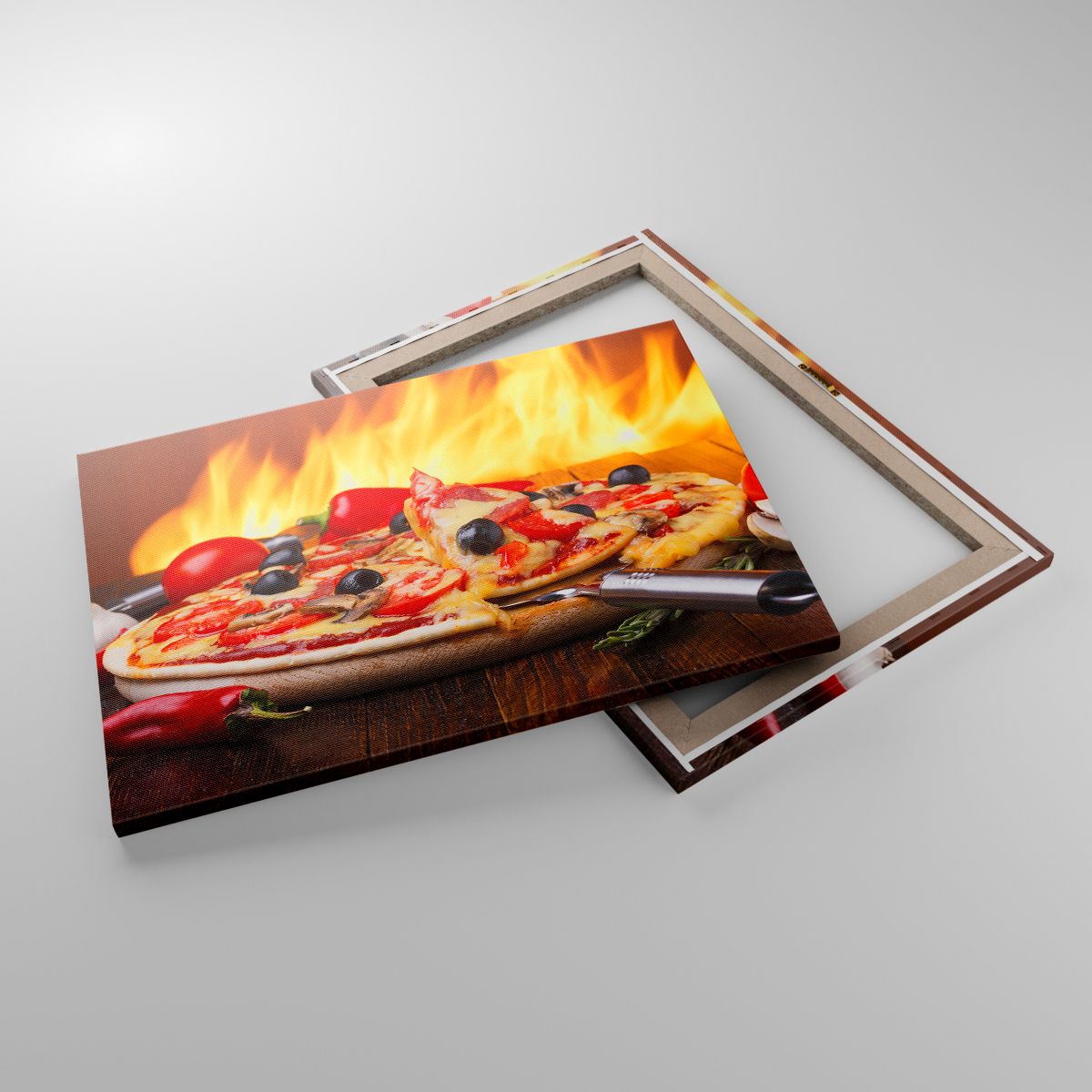 Impression La Gastronomie, Impression Pizza, Impression Italie, Impression Feu, Impression Plat Délicieux