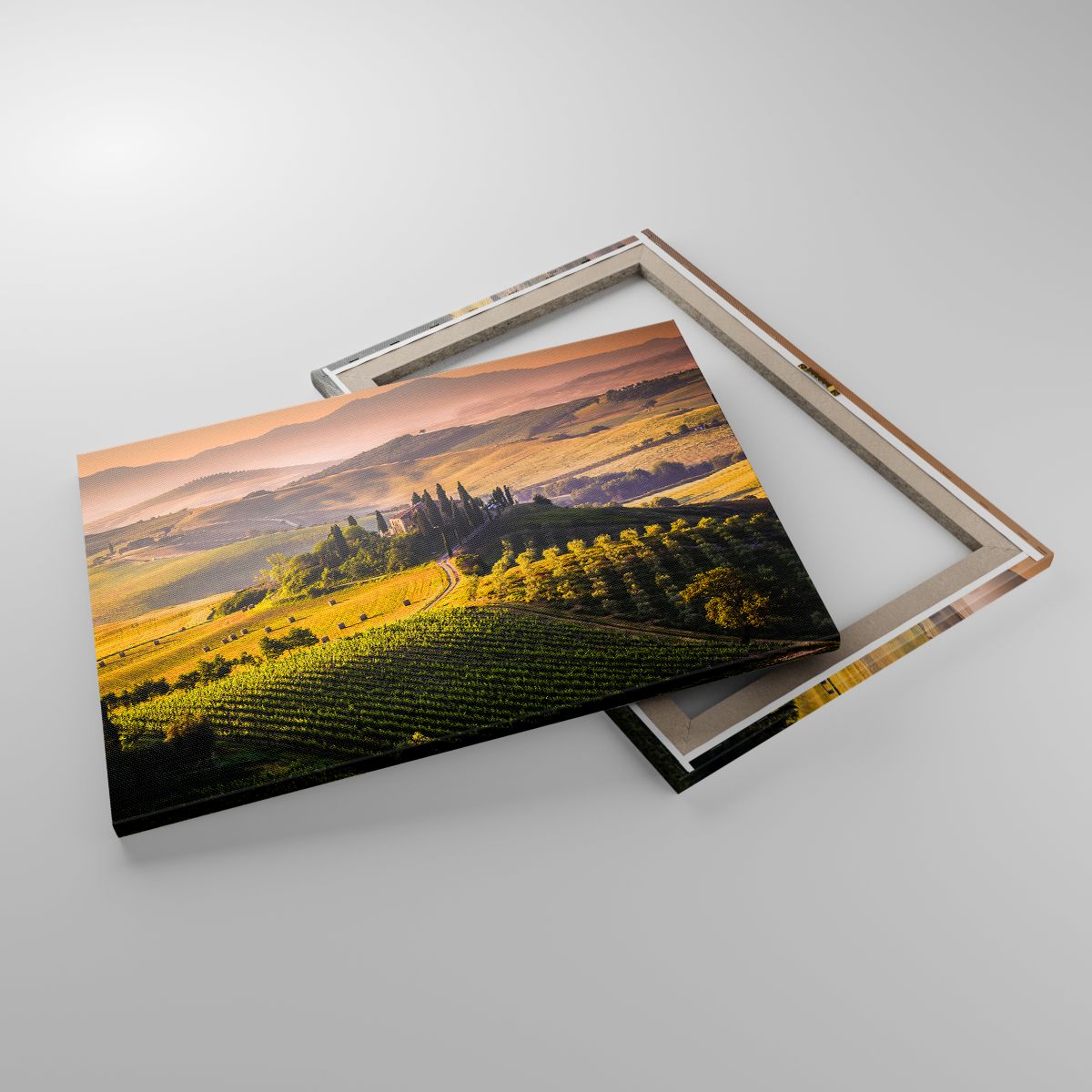 Leinwandbild Landschaft, Leinwandbild Toskana, Leinwandbild Weinberge, Leinwandbild Reisen, Leinwandbild Italien