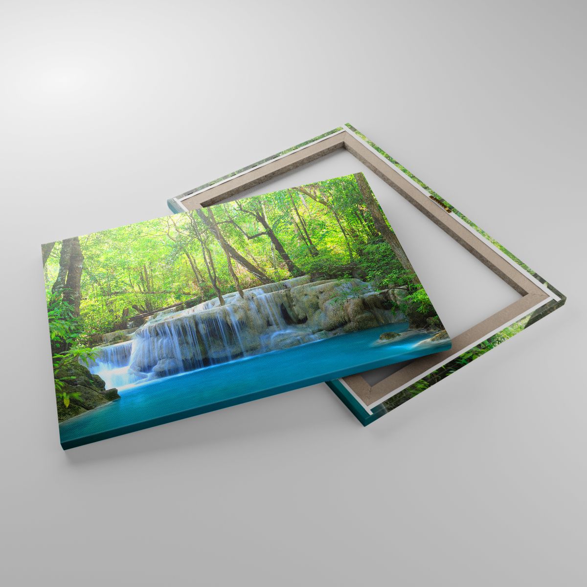Leinwandbild Landschaft, Leinwandbild Wasserfall, Leinwandbild Kaskade, Leinwandbild Nationalpark, Leinwandbild Wald