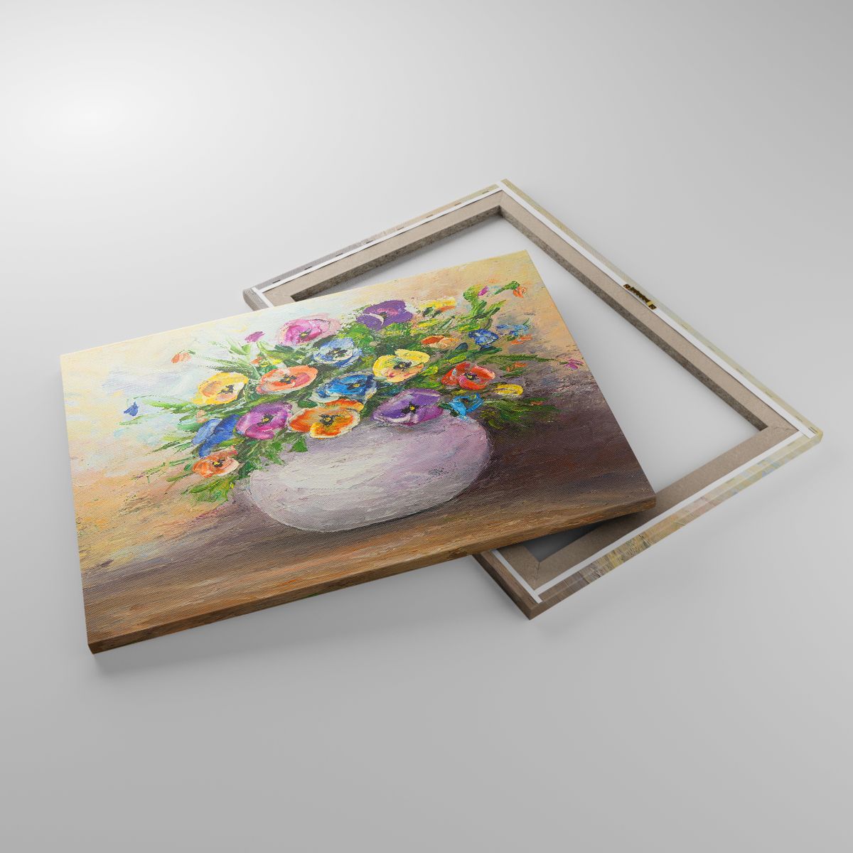 Leinwandbild Blumen, Leinwandbild Vase Mit Blumen, Leinwandbild Impressionismus, Leinwandbild Stillleben, Leinwandbild Kunst