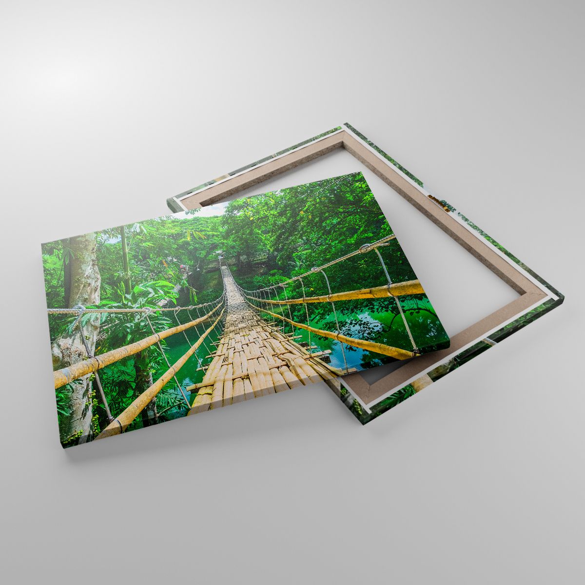 Cuadro Paisaje, Cuadro Selva, Cuadro Filipinas, Cuadro Puente De Bambú, Cuadro Viajes