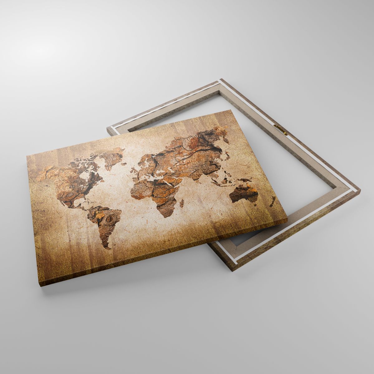 Leinwandbild Weltkarte, Leinwandbild Kontinente, Leinwandbild Reisen, Leinwandbild  Grafik, Leinwandbild Jahrgang